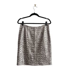 Banana Republic Silver Pencil Skirt